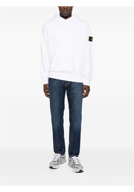 felpa 6100062 uomo bianca STONE ISLAND | L1S15 6100062 S0051V0001